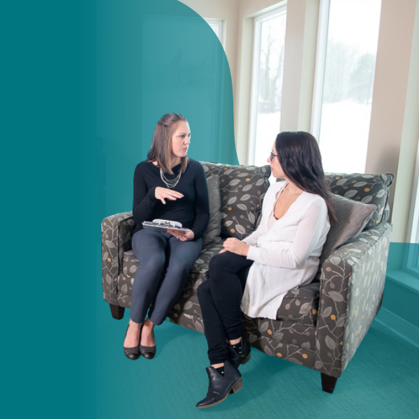 Origami Mental Health Therapist works with an adult client 