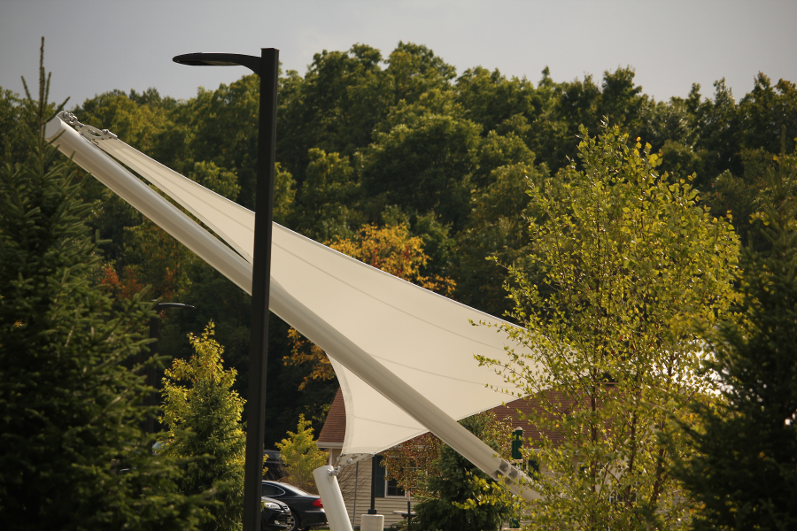 Our therapeutic greenspace just as you exit the Assisted Living Home