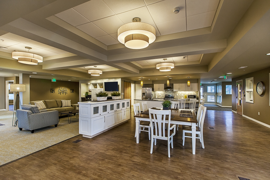 The common area in our beautiful assisted living home
