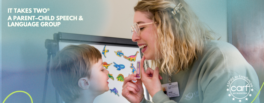 Origami SLP and Pediatric Client work on sounds in speech session